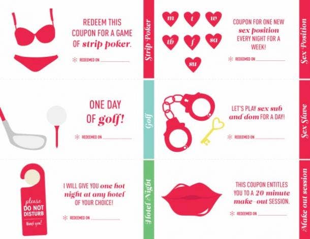 Ideas for sex coupons for husband